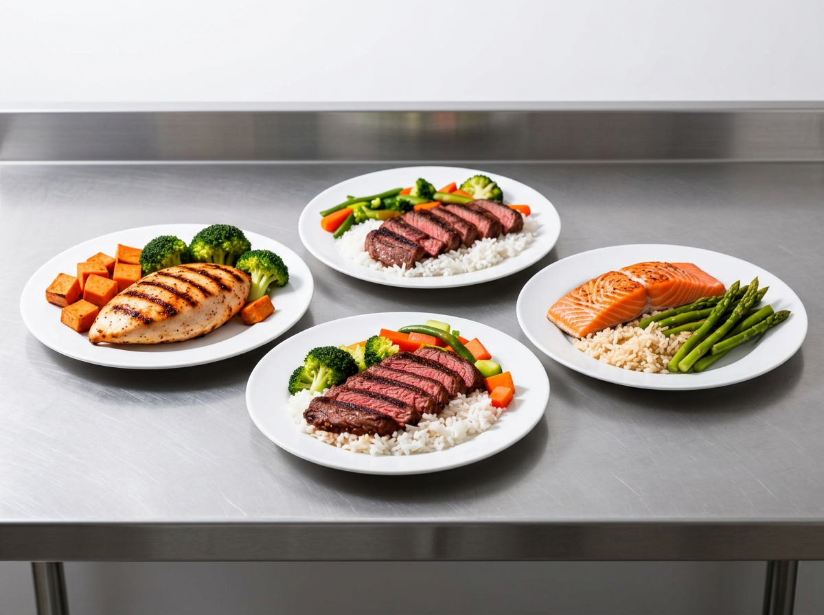 Premium chef-prepared whole-food meals in containers